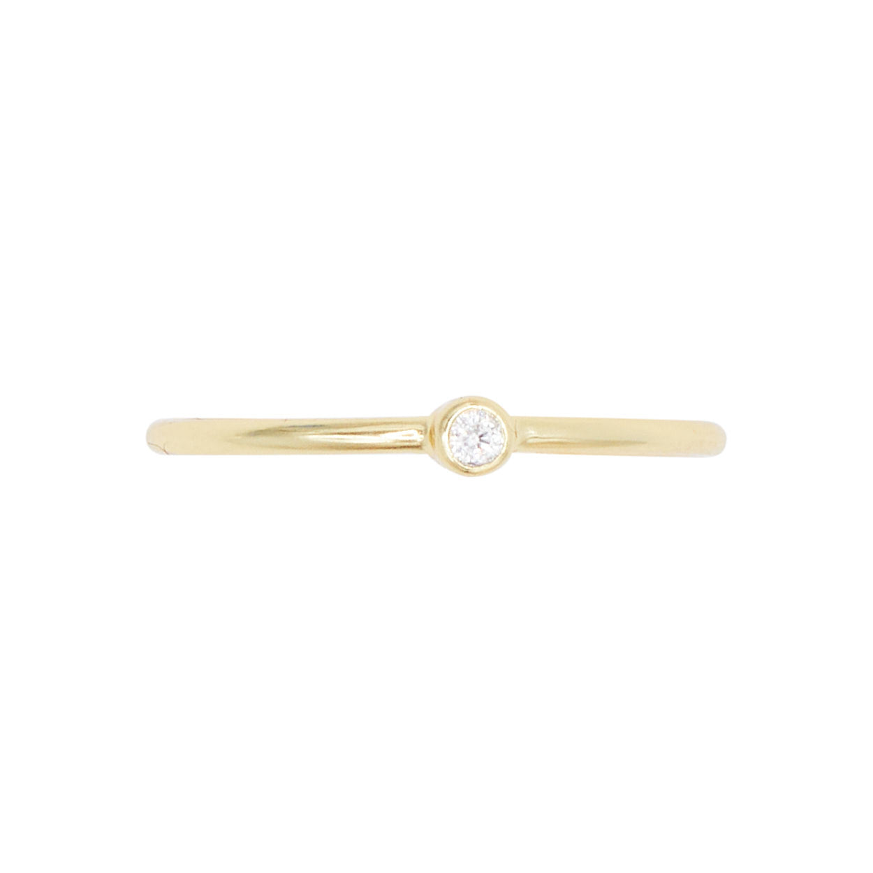 Solitaire Bezel Ring