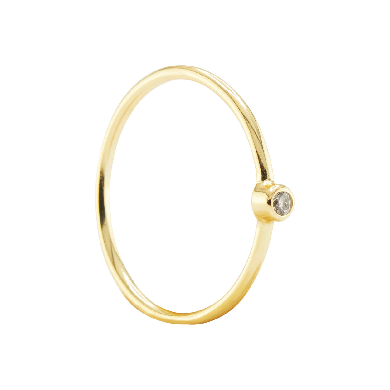 Solitaire Bezel Ring