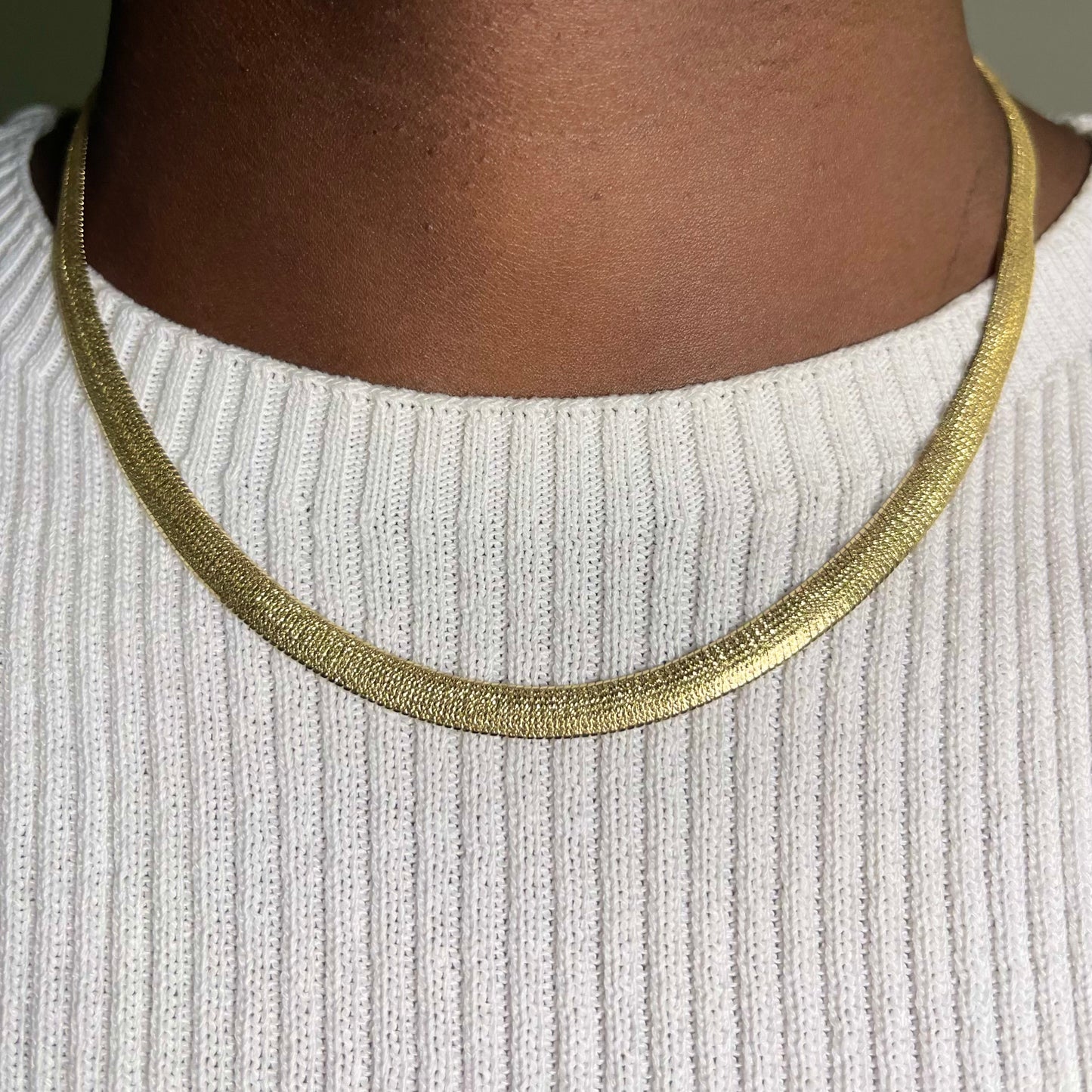 Herringbone Diamond-Cut Chain
