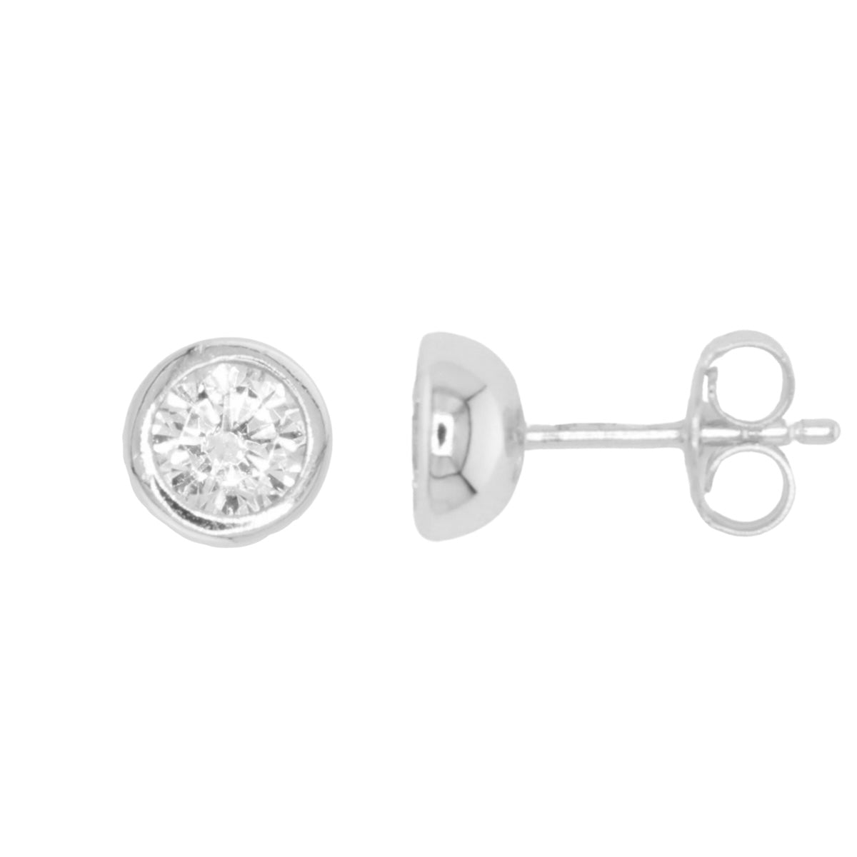 Diamond Bezel Stud