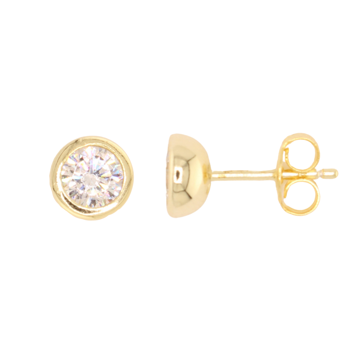 Diamond Bezel Stud
