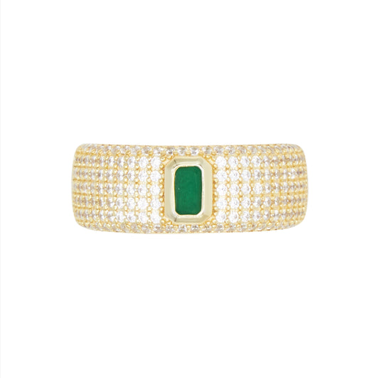 Green Emerald Ring