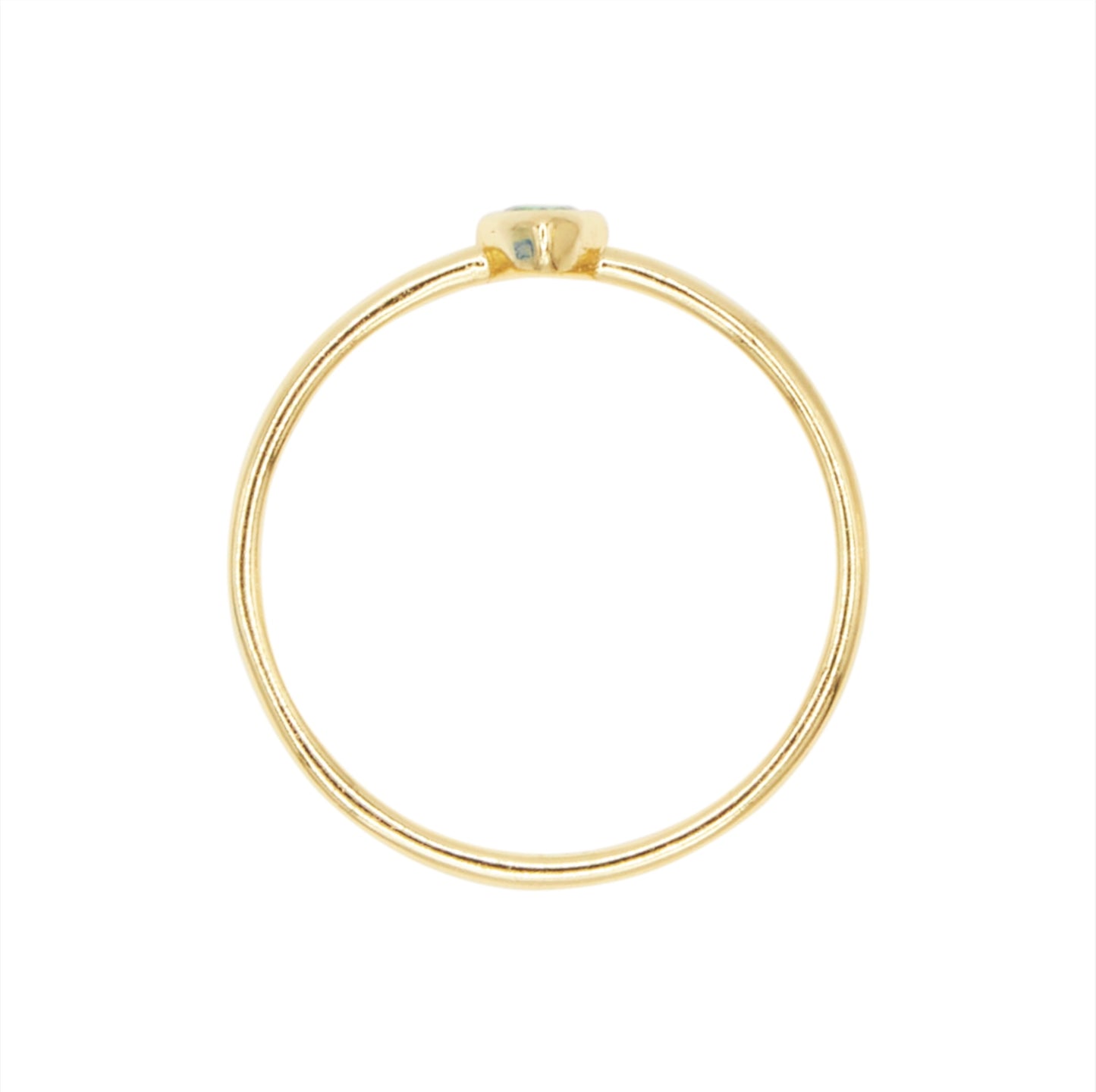 Pear Bezel Solitaire Ring