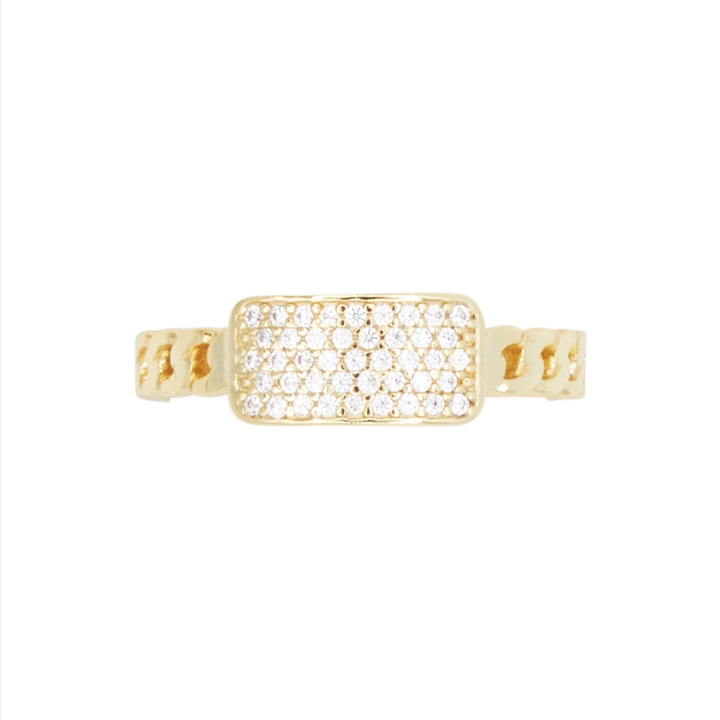 Diamond Pavé Chain Ring