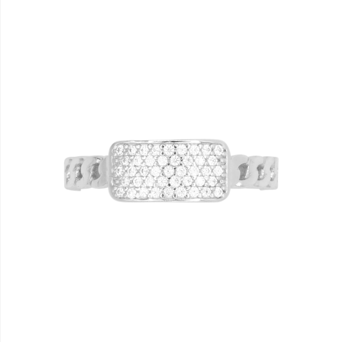 Diamond Pavé Chain Ring