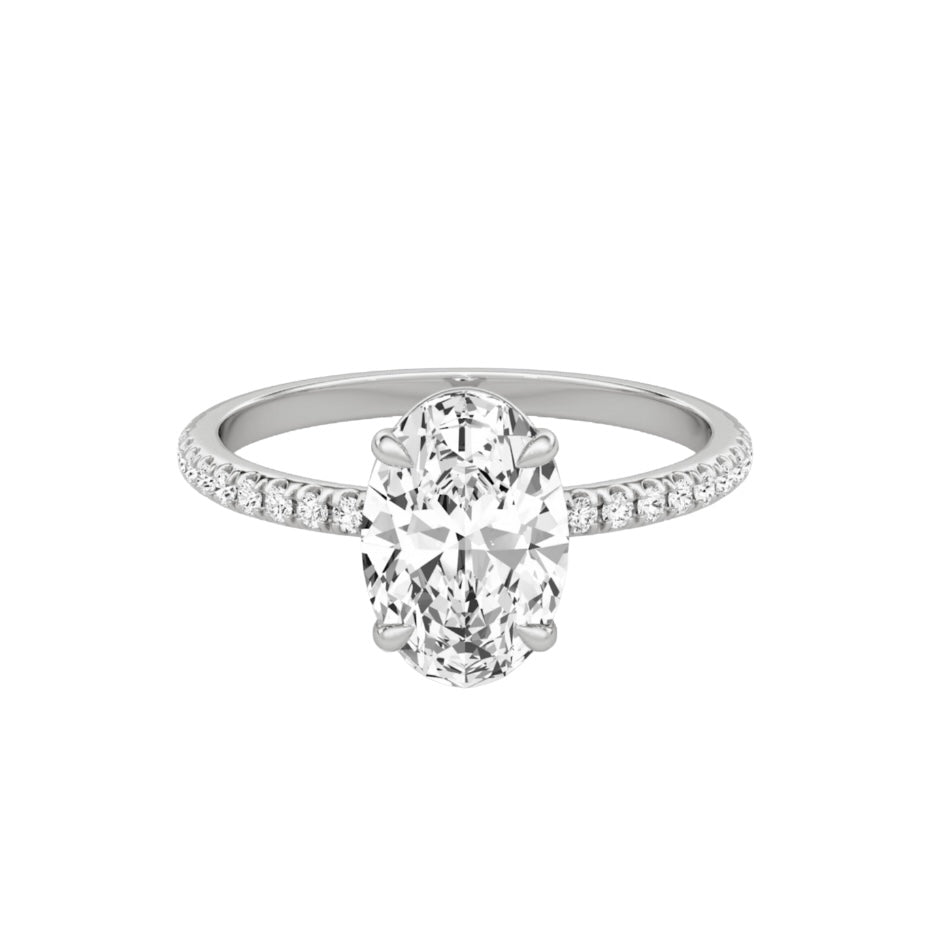 Oval Lab Grown Diamond Ring