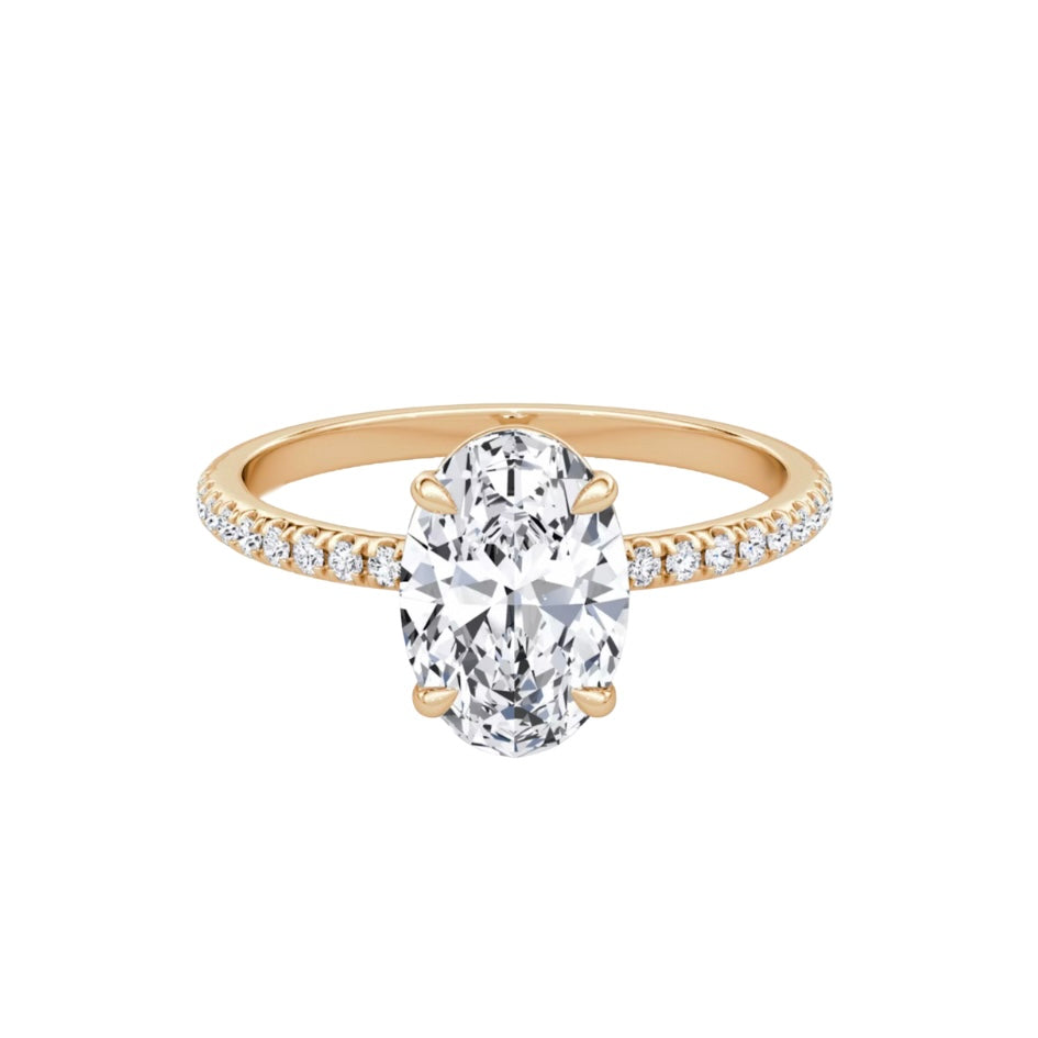 Oval Lab Grown Diamond Ring