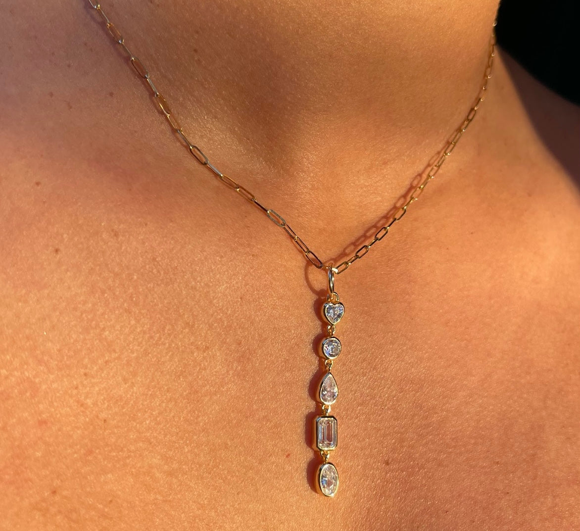 The Five Diamond Shape Pendent