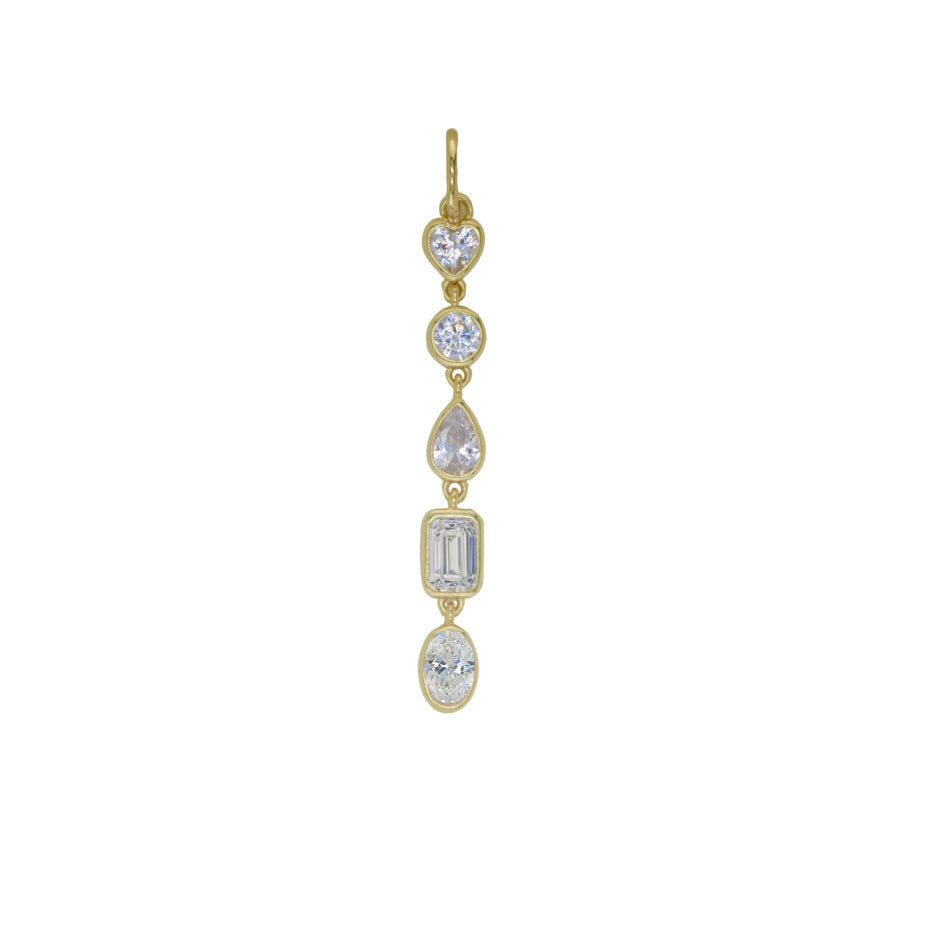 The Five Diamond Shape Pendent