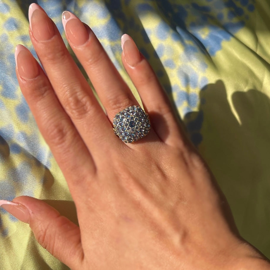 Dome Gemstone Cocktail Ring