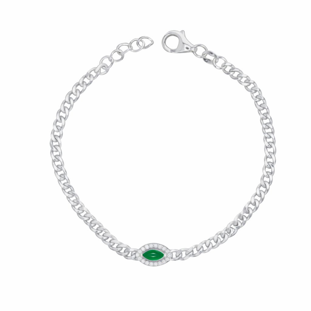 Evil Eye Miami Cuban Bracelet