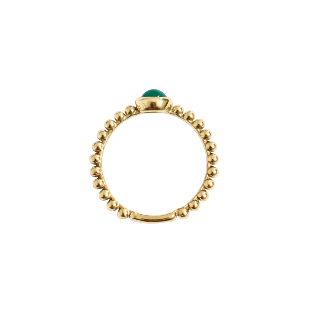 Emerald stone ring