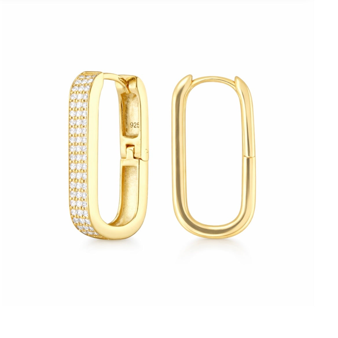 Rectangle Stone Hoop