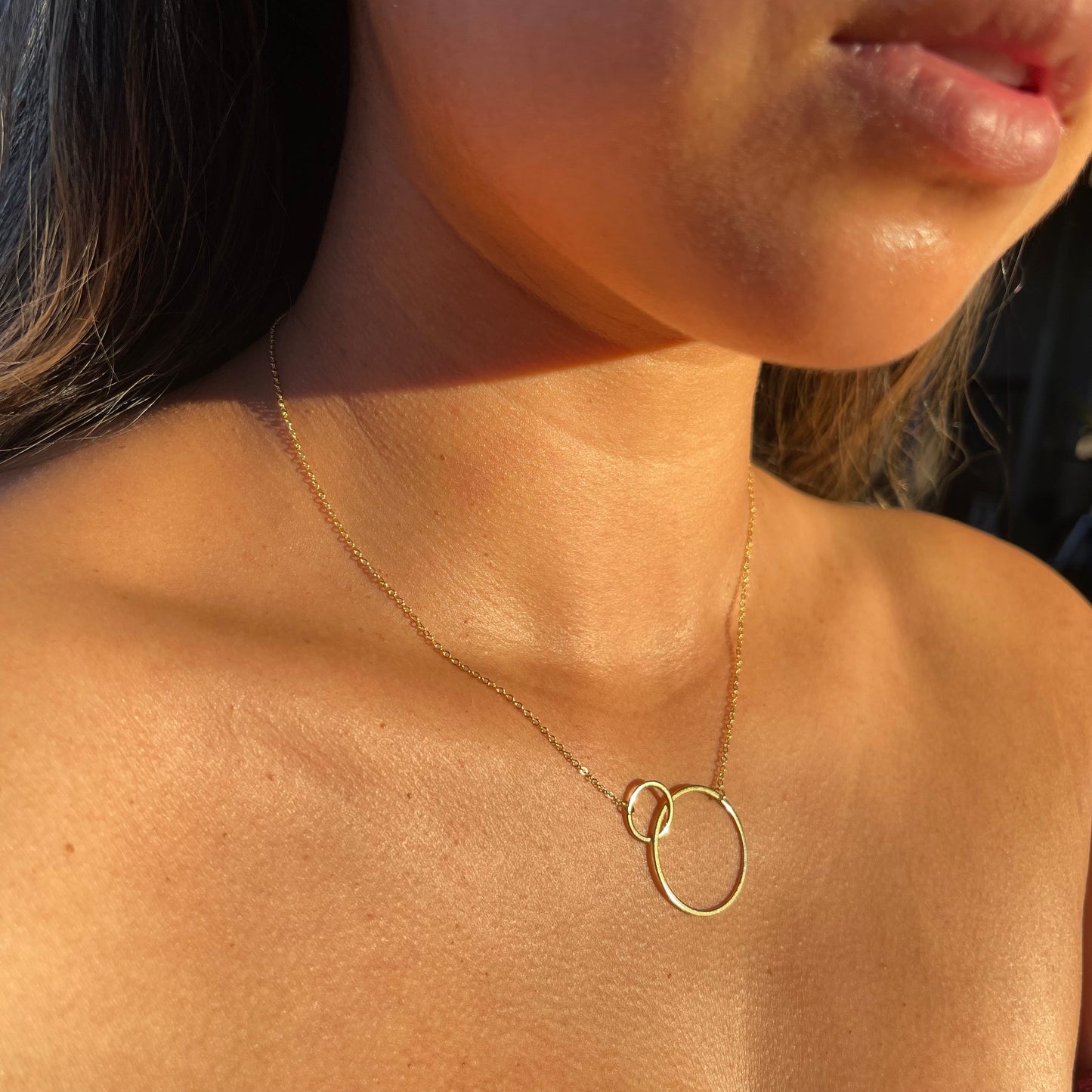 Double circle Necklace