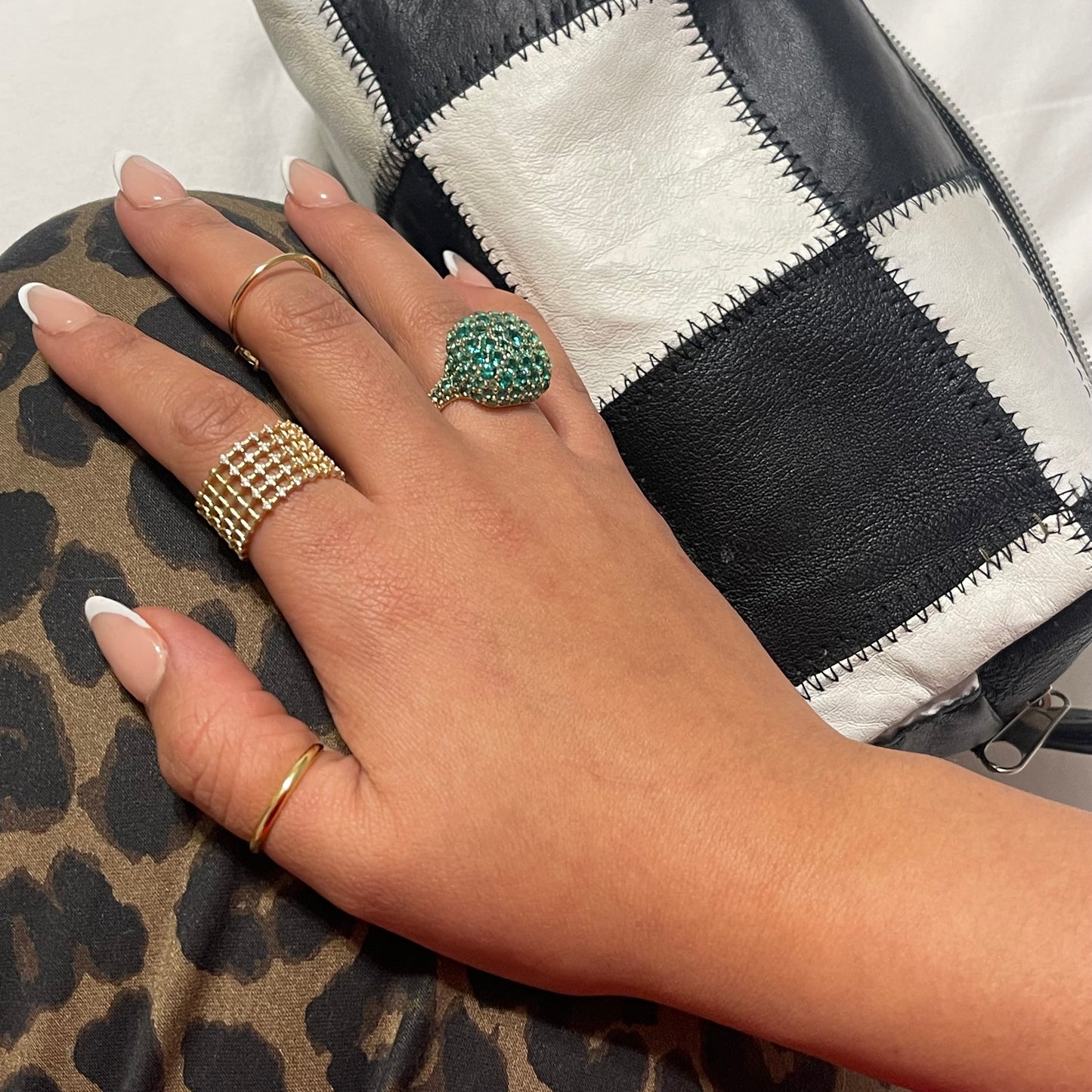 Dome Gemstone Cocktail Ring