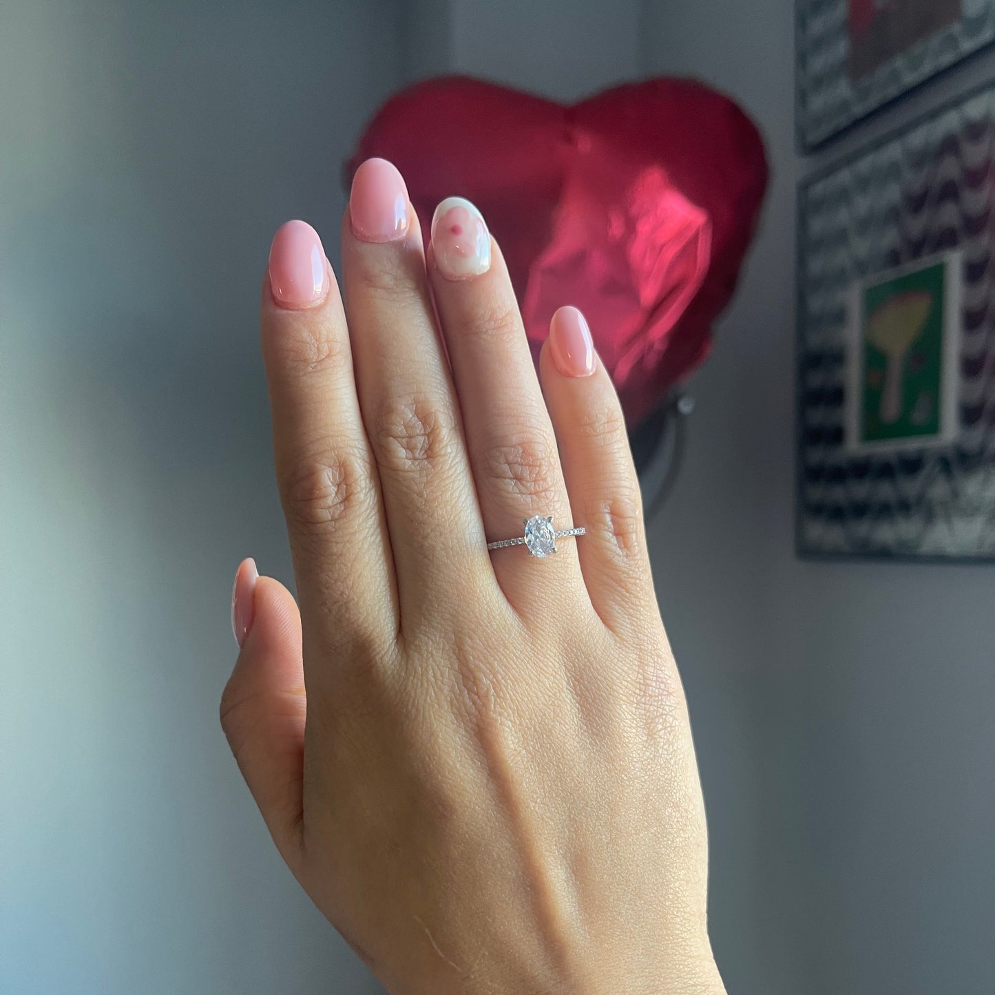 Oval Lab Grown Diamond Ring