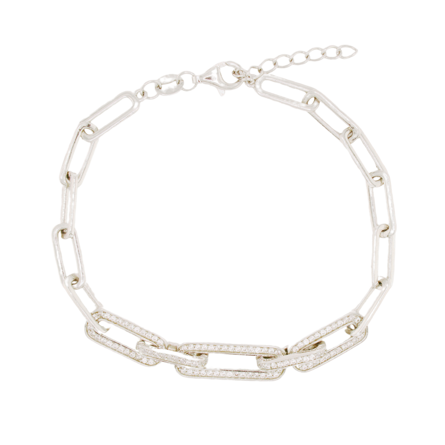 Stone Paper Clip Bracelet