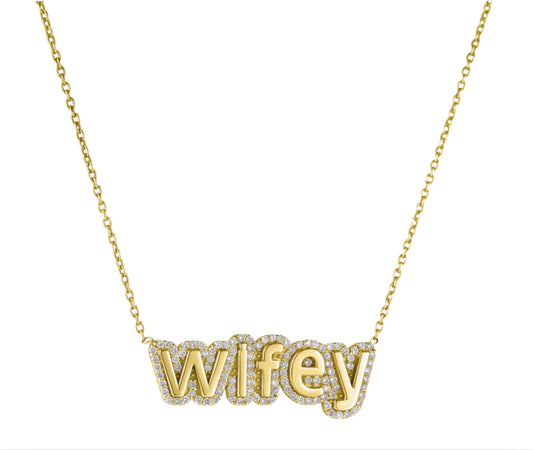 Diamond Wifey Necklace