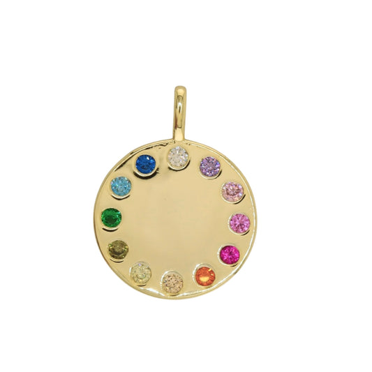 Multicolor Color Circle Charm