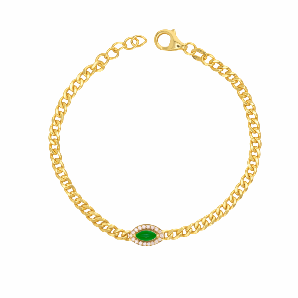 Evil Eye Miami Cuban Bracelet