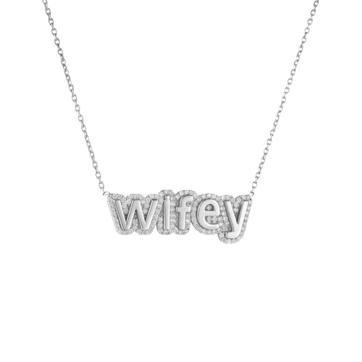 Diamond Wifey Necklace