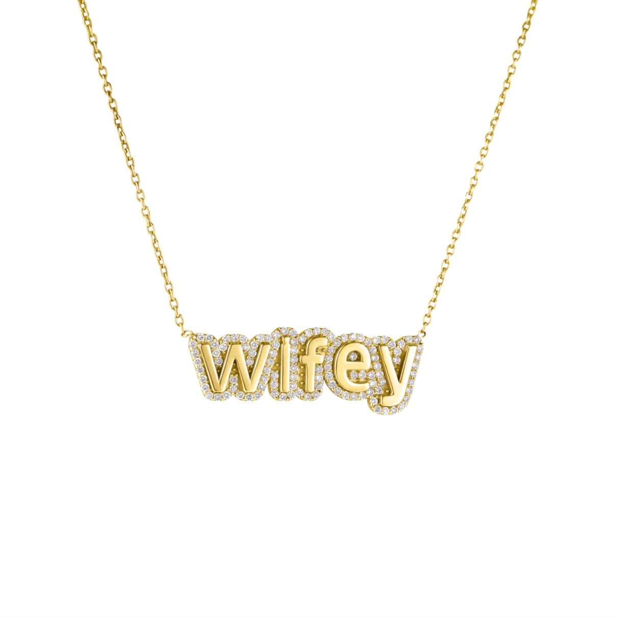 Diamond Wifey Necklace