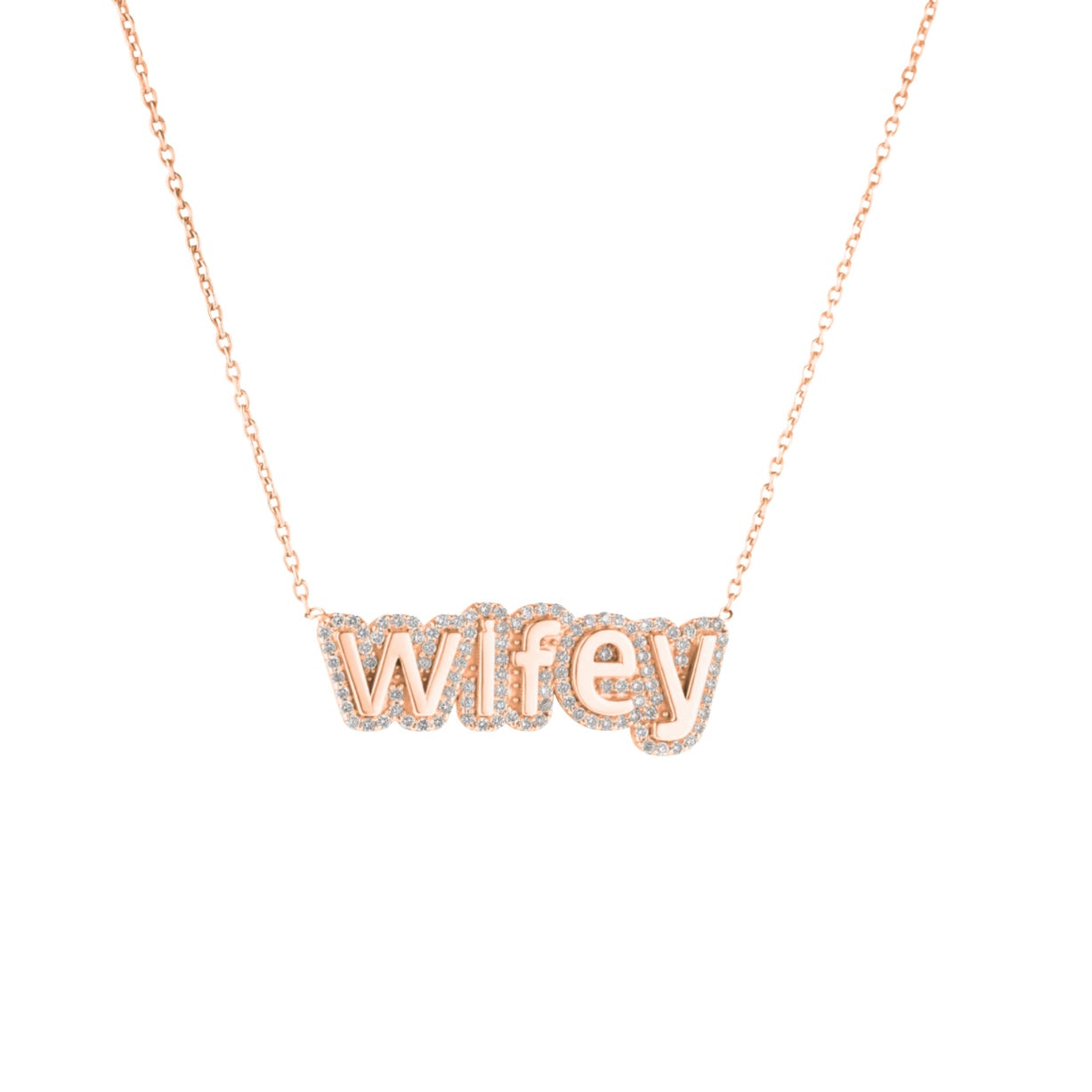 Diamond Wifey Necklace