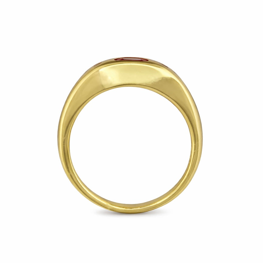 Three stone color Ring