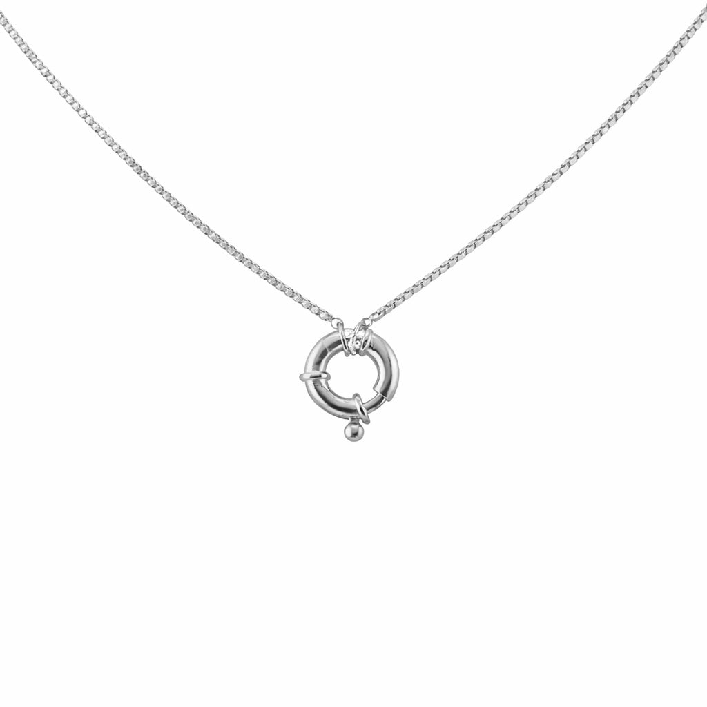 Chain Charm half-tennis Necklace