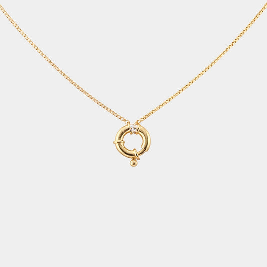 Chain Charm half-tennis Necklace