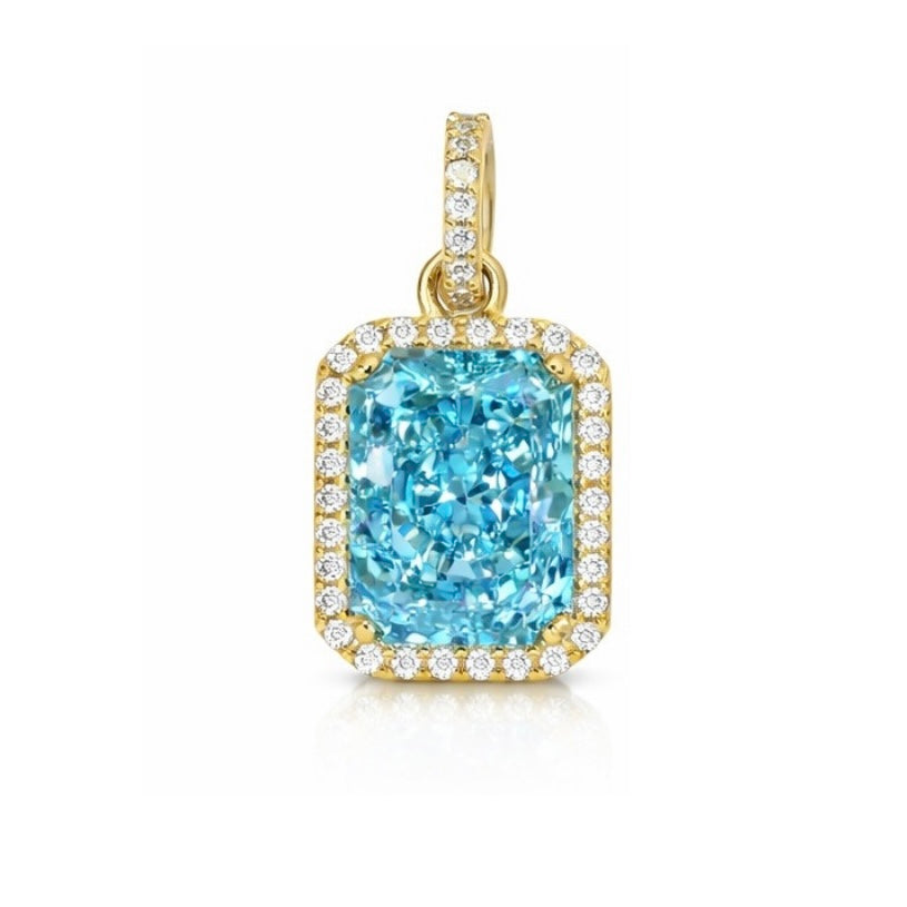 Emerald Radiant Stone Pendant