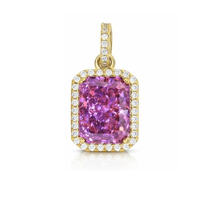 Emerald Radiant Stone Pendant
