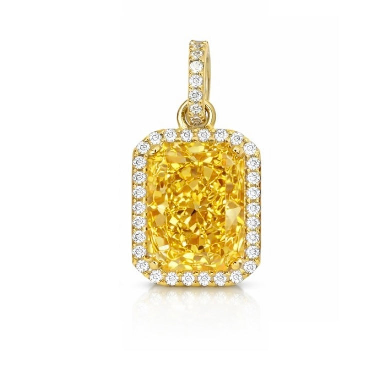 Emerald Radiant Stone Pendant