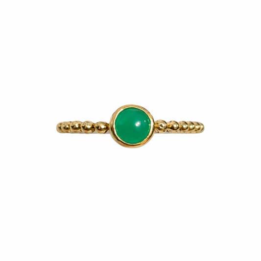 Emerald stone ring
