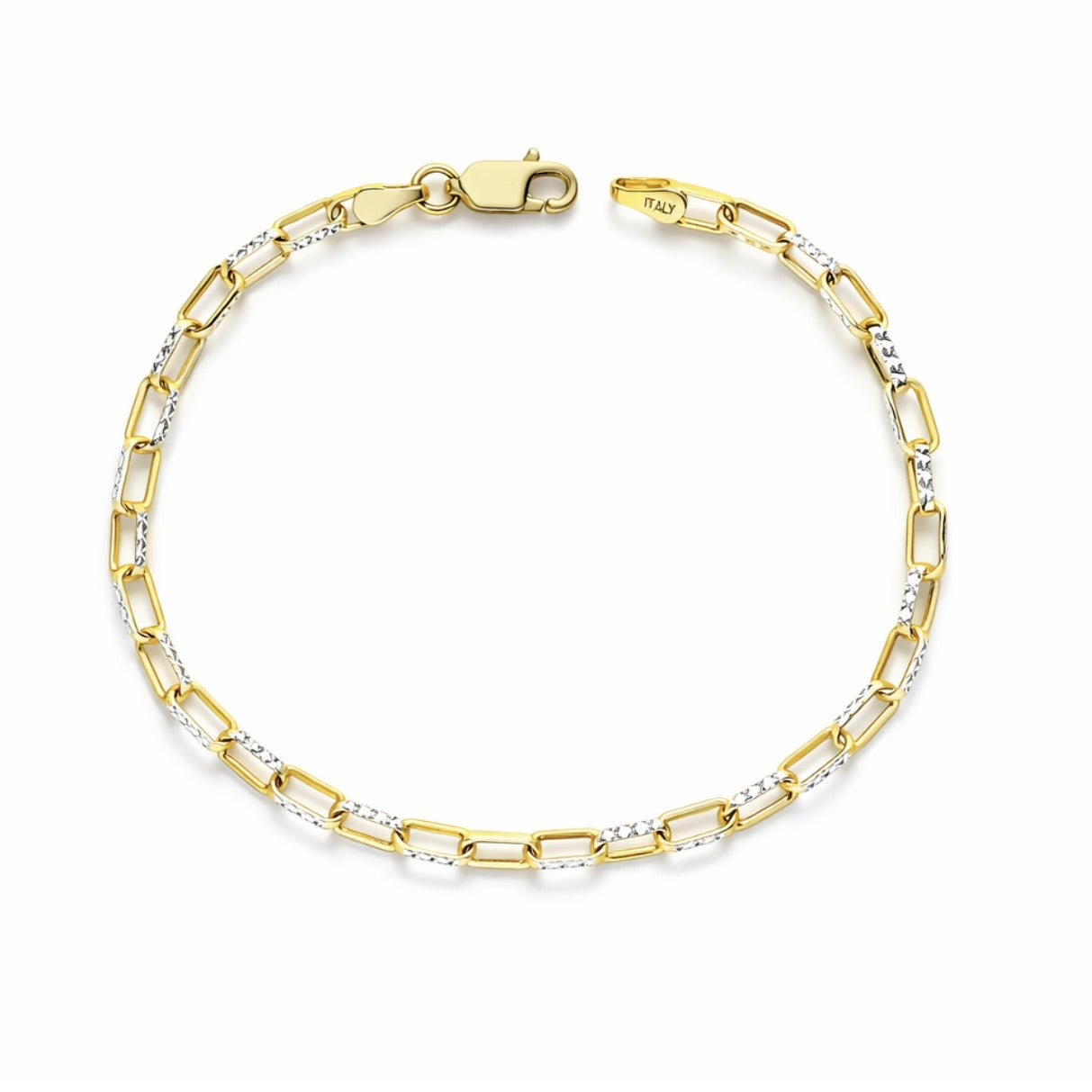 Two-tone Paper-Clip Bracelet