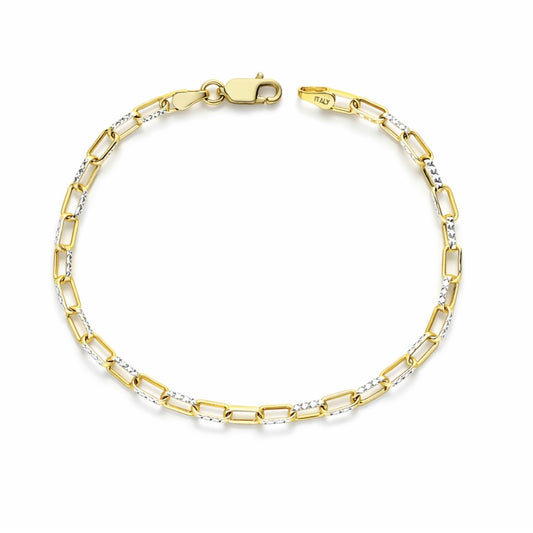 Two-tone Paper-Clip Bracelet