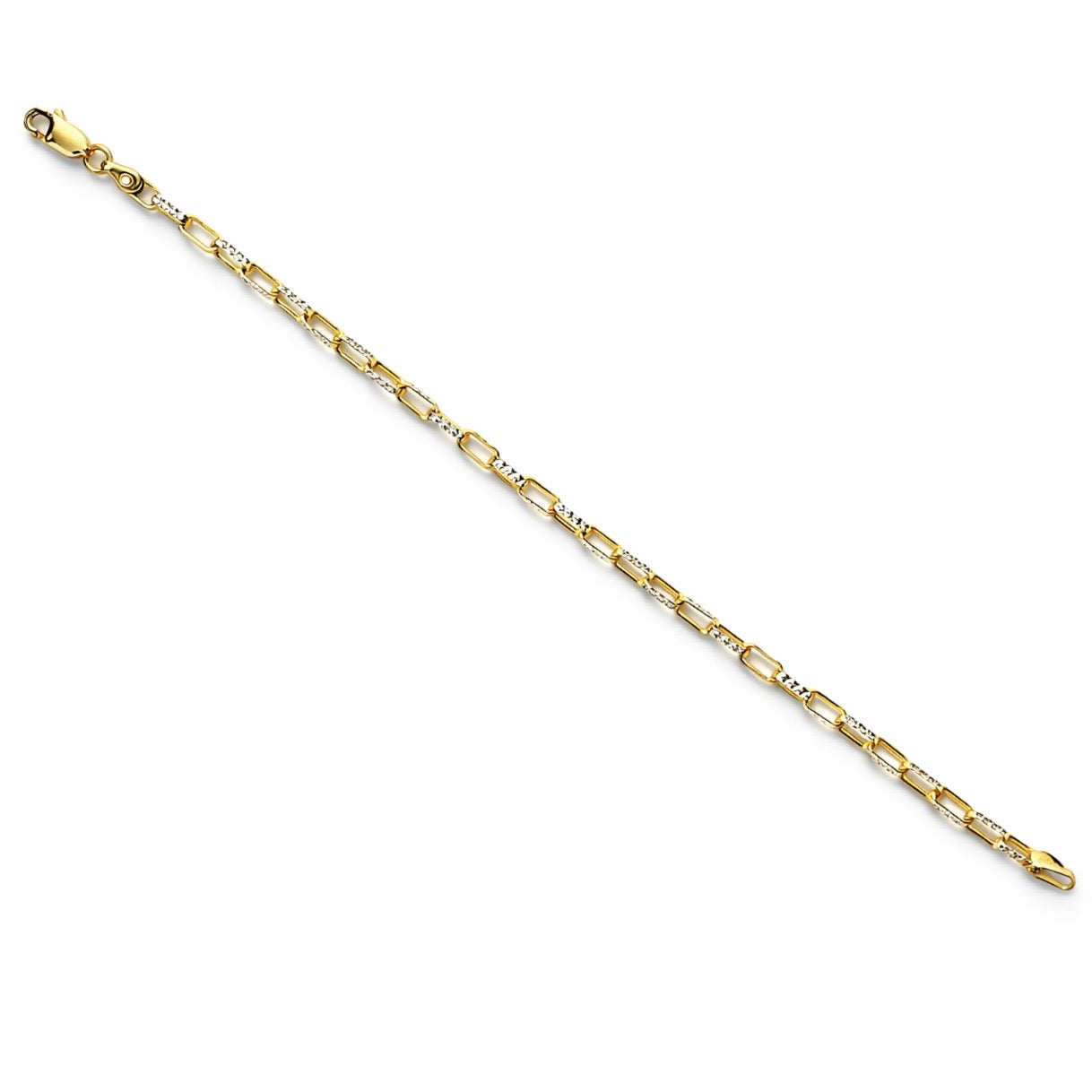 Two-tone Paper-Clip Bracelet