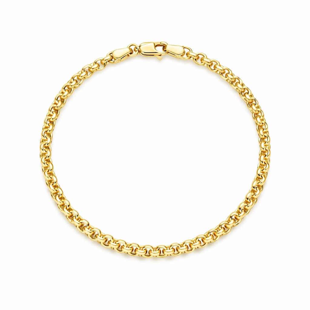 Hollow Rolo Chain Bracelet