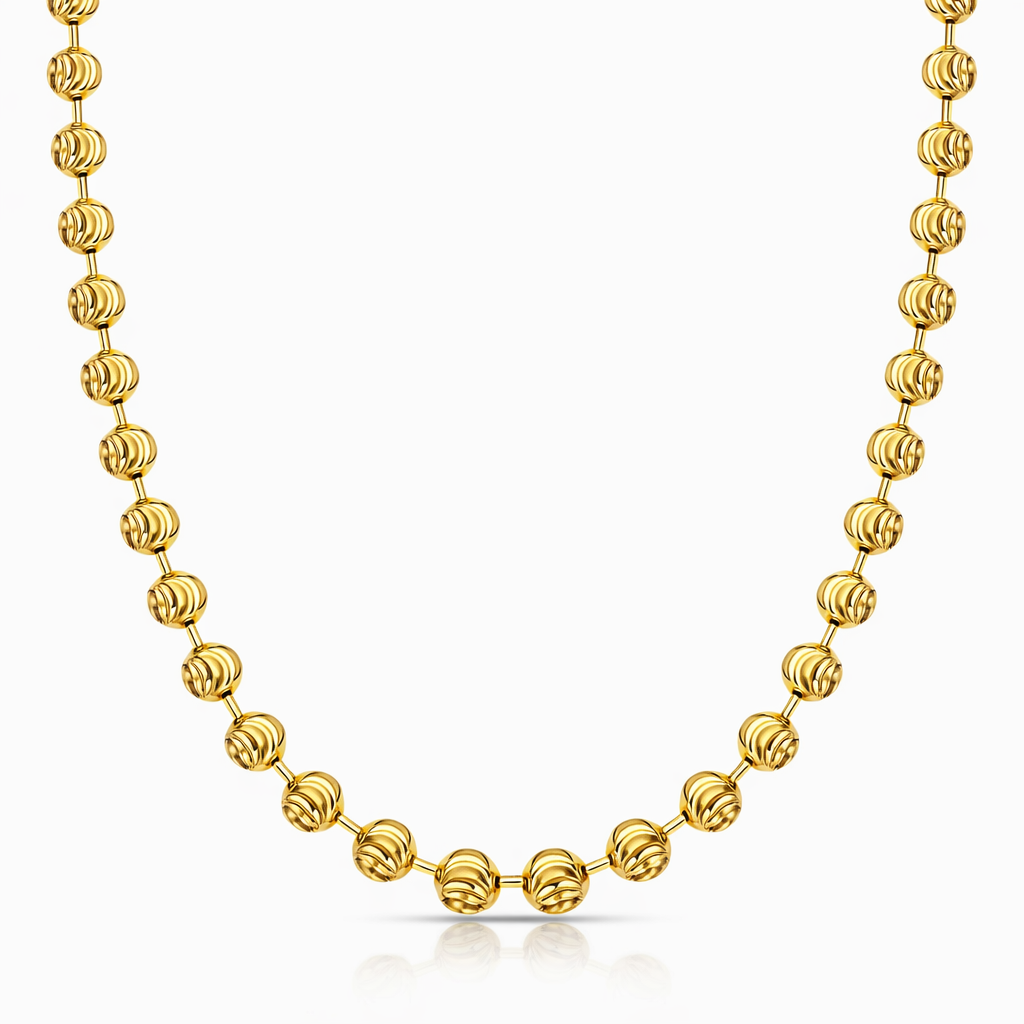 Moon Cut Bead Chain