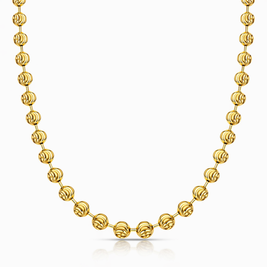 Moon Cut Bead Chain