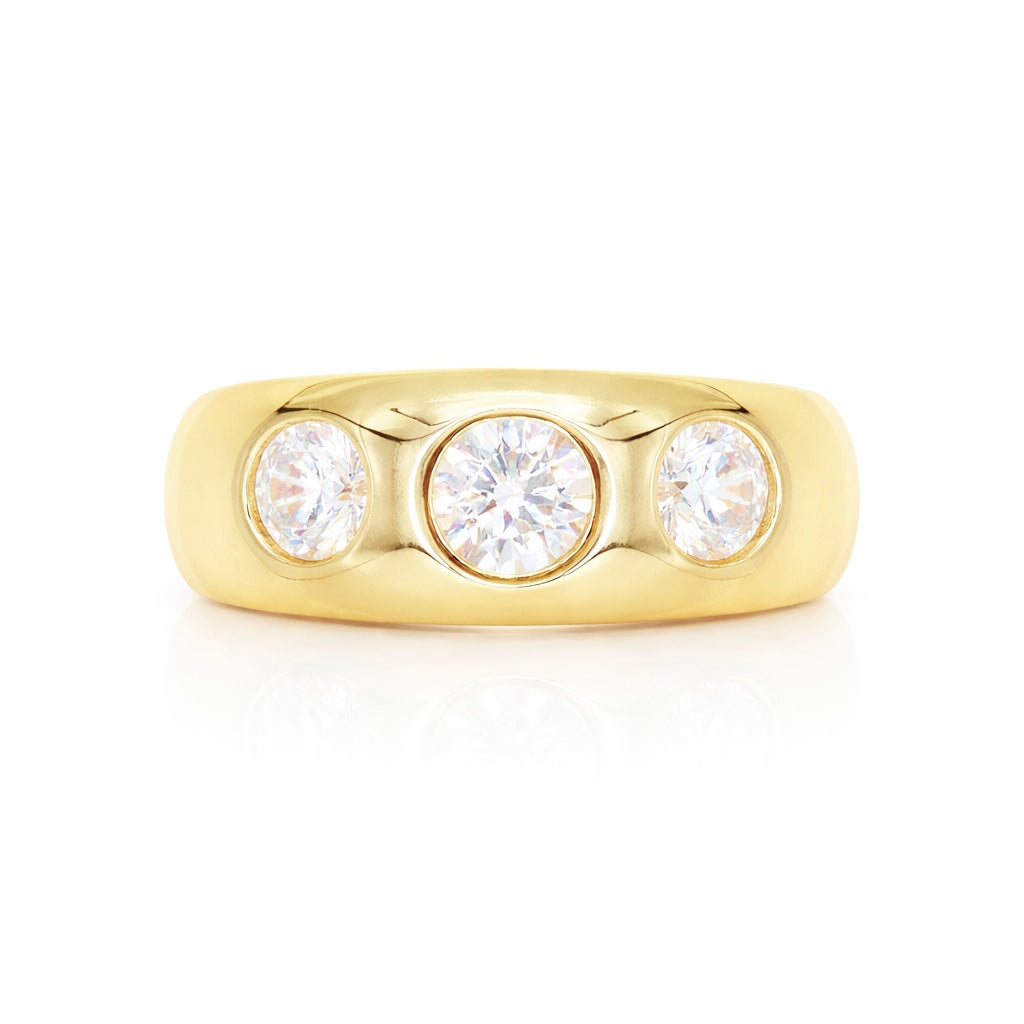 Three Stone Diamond Ring