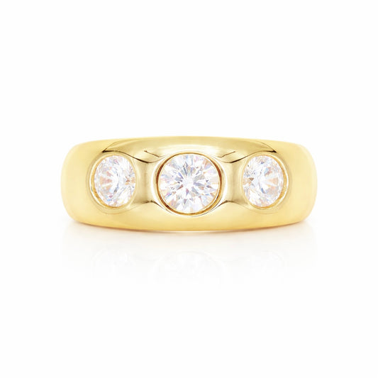 Three Stone Diamond Ring