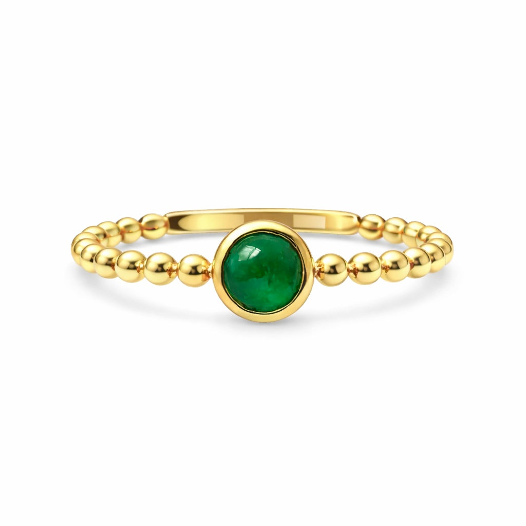 Emerald stone ring