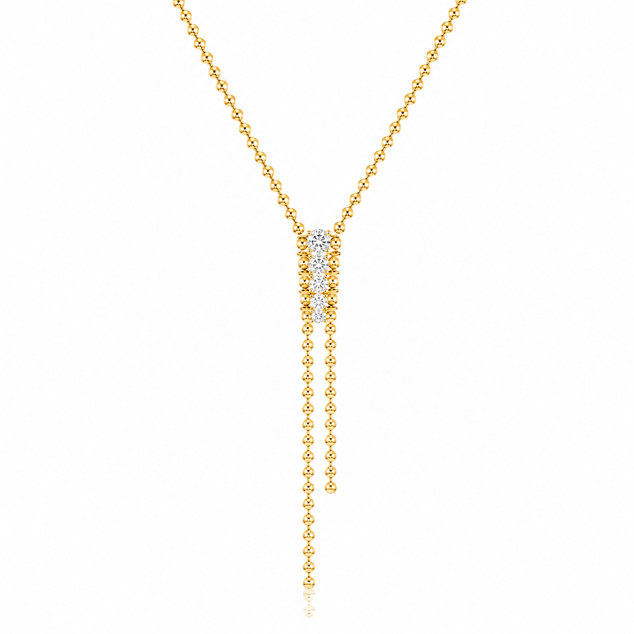 Five Stone Lariat Necklace