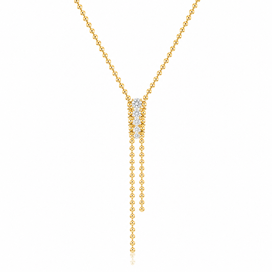 Five Stone Lariat Necklace